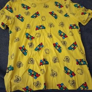 Super Mario bros t shirt kids size L/14
